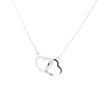 Sterling Silver Double Heart Pendant