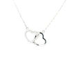 Sterling Silver Double Heart Pendant