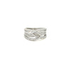 Sterling Silver Crossover Style Ring