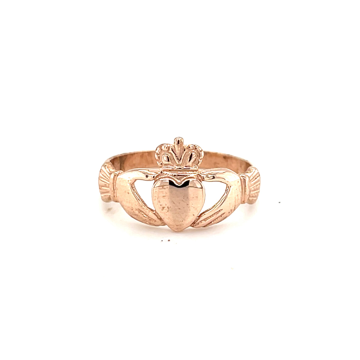 9kt Rose Gold Claddagh Ring