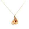 9kt Gold Double Boxing Glove Pendant