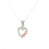 Sterling Silver Heart Infinity Pendant