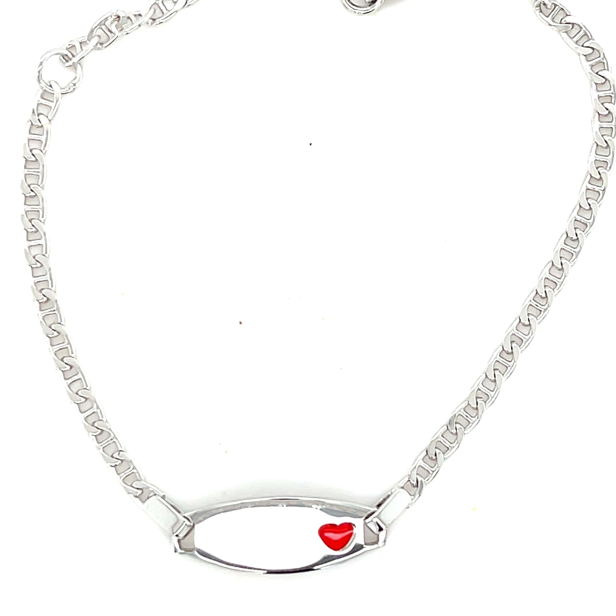 Sterling Silver Kids ID Bracelet