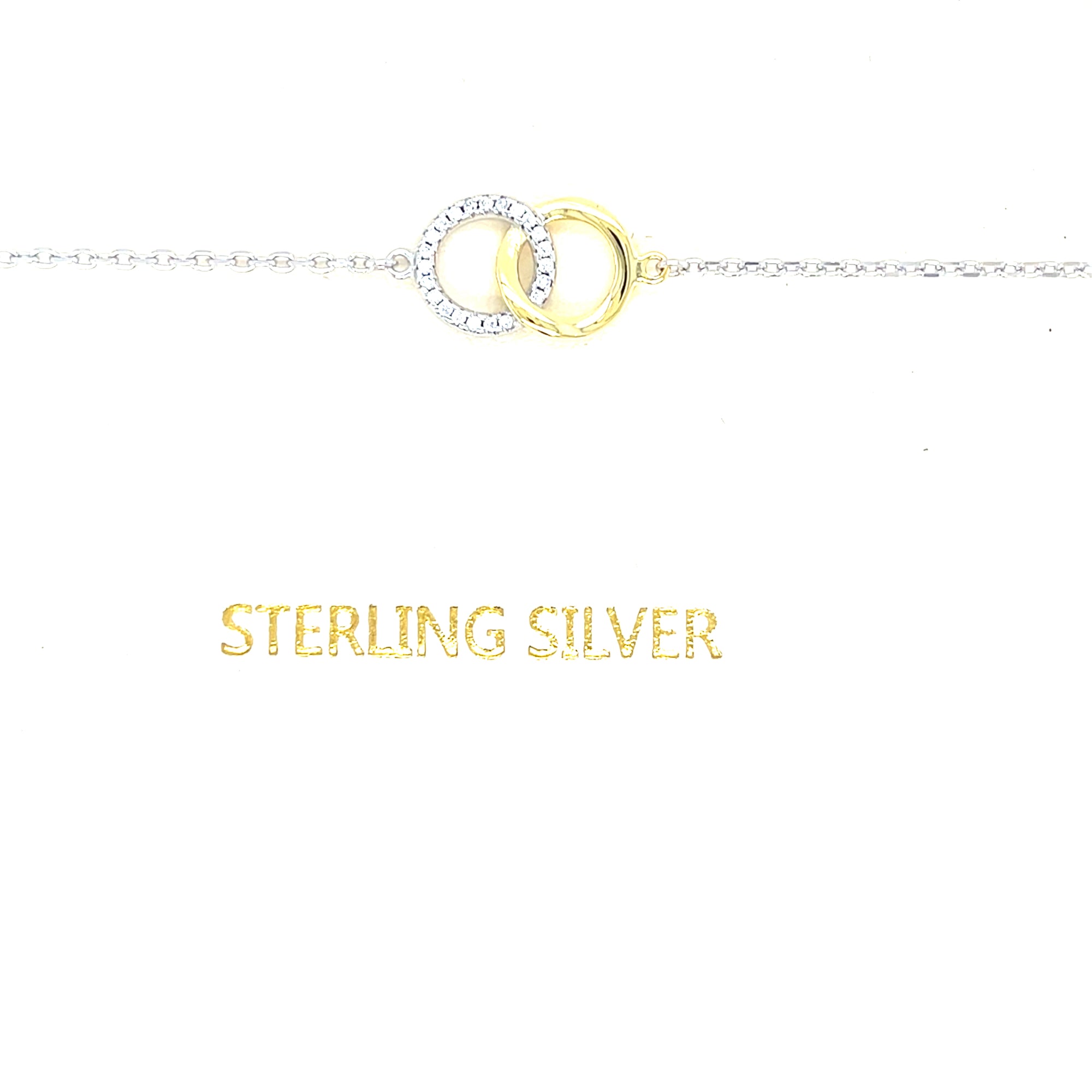 Sterling Silver Intertwinned Ring Bracelet