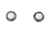 9kt White Gold Necklace &amp; Earrings with White &amp; Black Diamonds