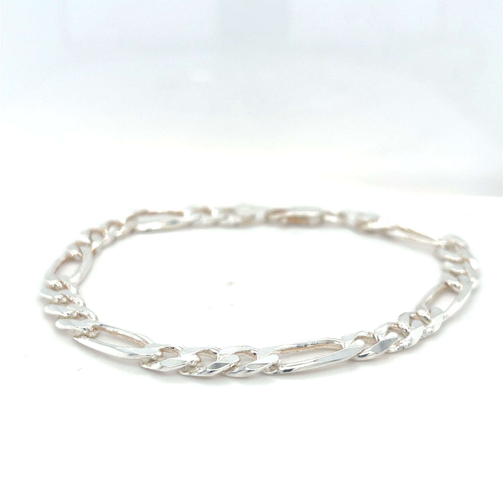 Sterling Silver Figaro Men&#39;s Bracelet