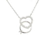 Sterling Silver Engagement &amp; Heart Pendant