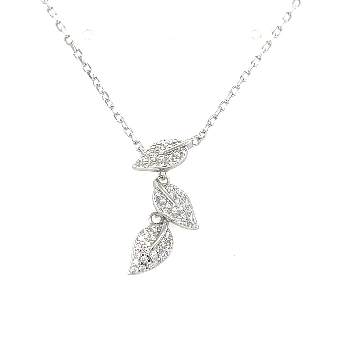 Sterling Silver Leaves Pendant