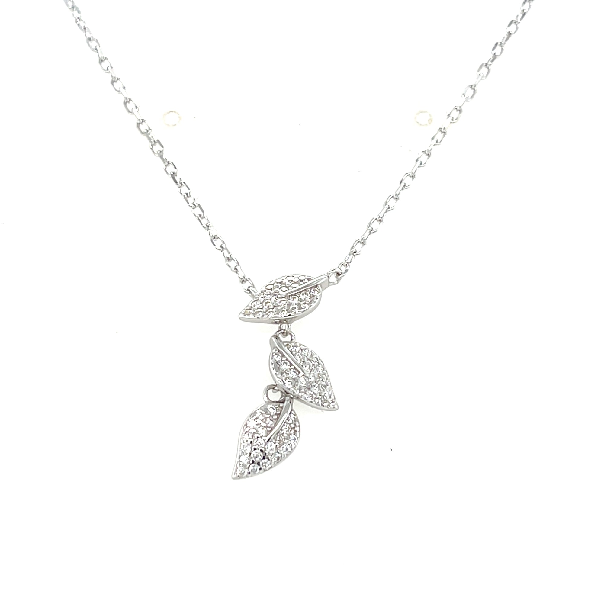Sterling Silver Leaves Pendant