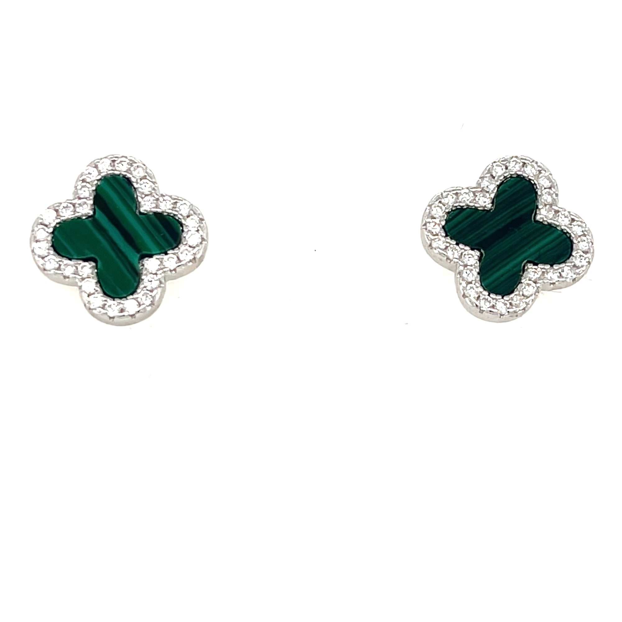 Sterling Silver Clover Earrings