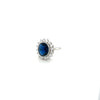 Sterling Silver Princess Diana Style Ring