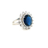 Sterling Silver Princess Diana Style Ring