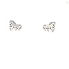 Sterling Silver Horse Earrings