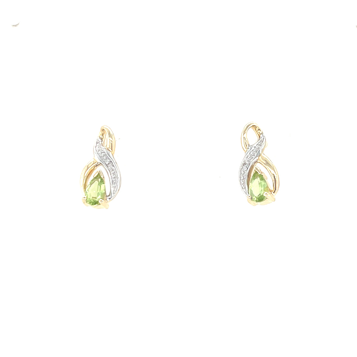 9kt Gold Peridot Earrings