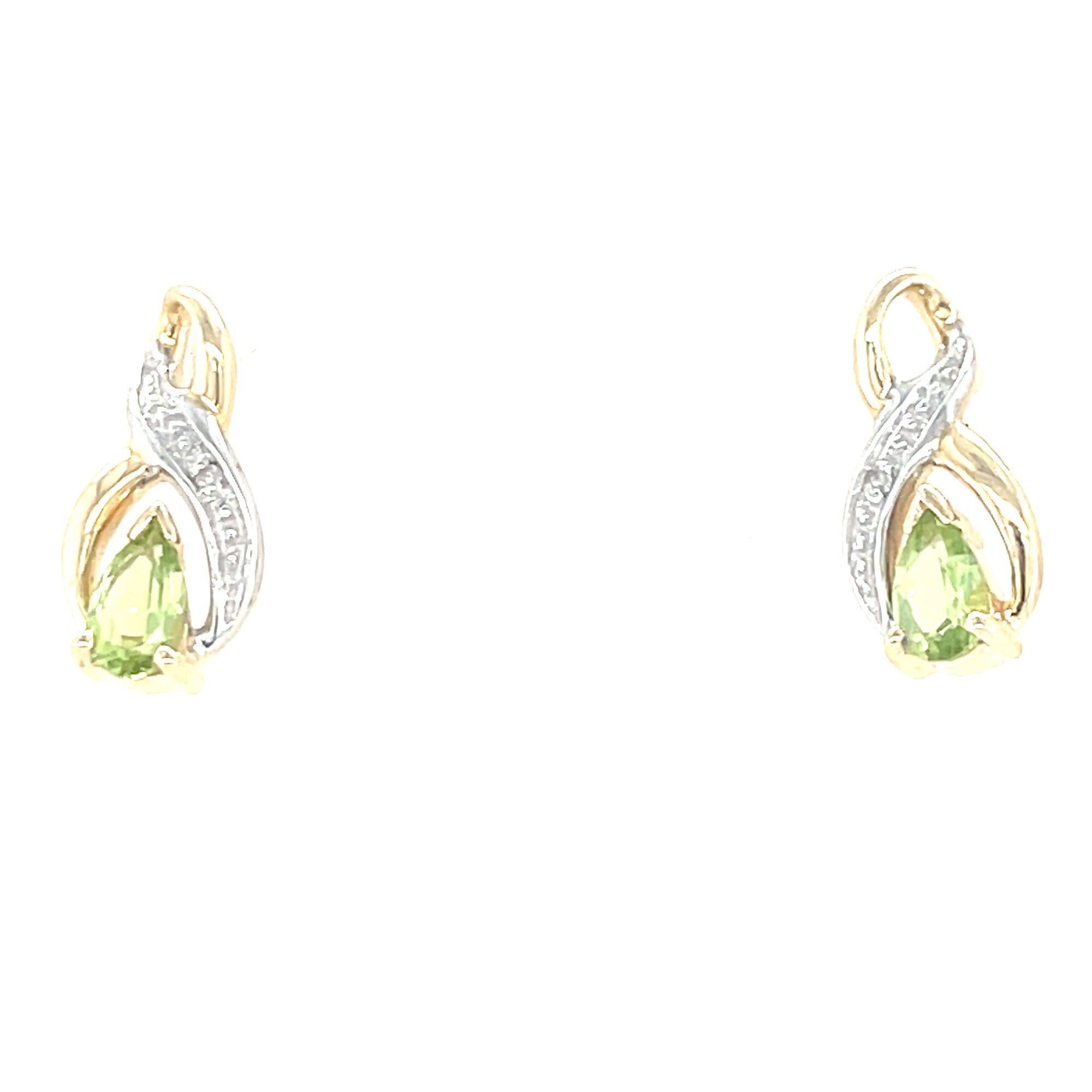9kt Gold Peridot Earrings
