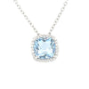 Sterling Silver Aquamarine Pendant