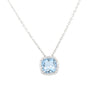 Sterling Silver Aquamarine Pendant