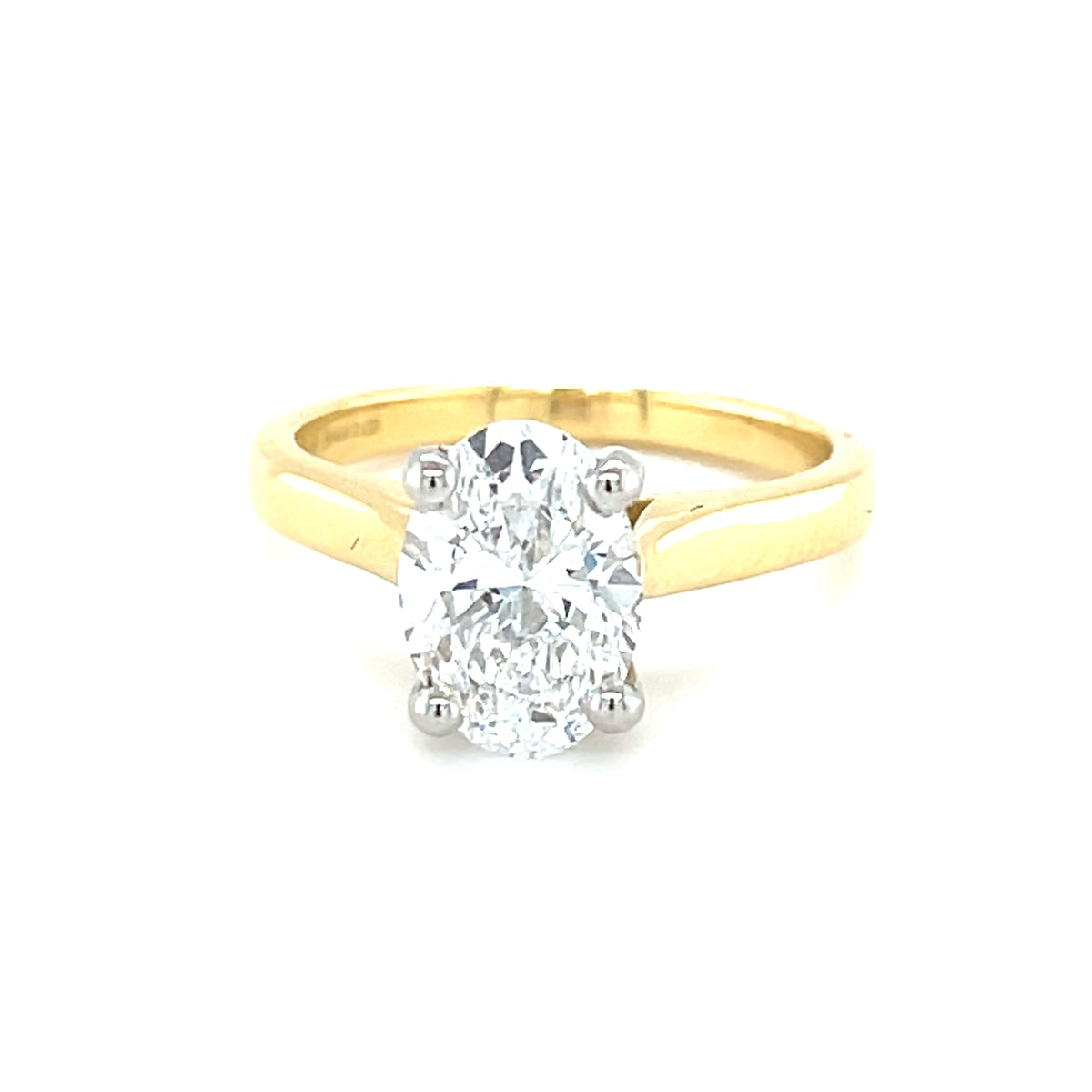 18kt Gold Lab Diamond Engagement Ring