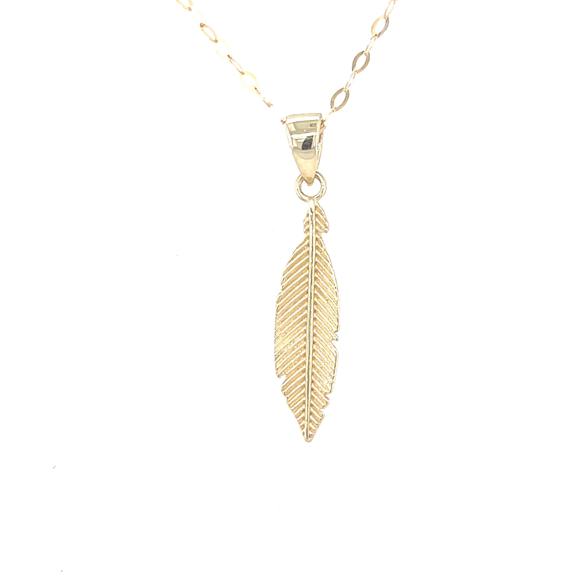 9kt Gold Leaf Pendant