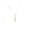 9kt Gold Leaf Pendant