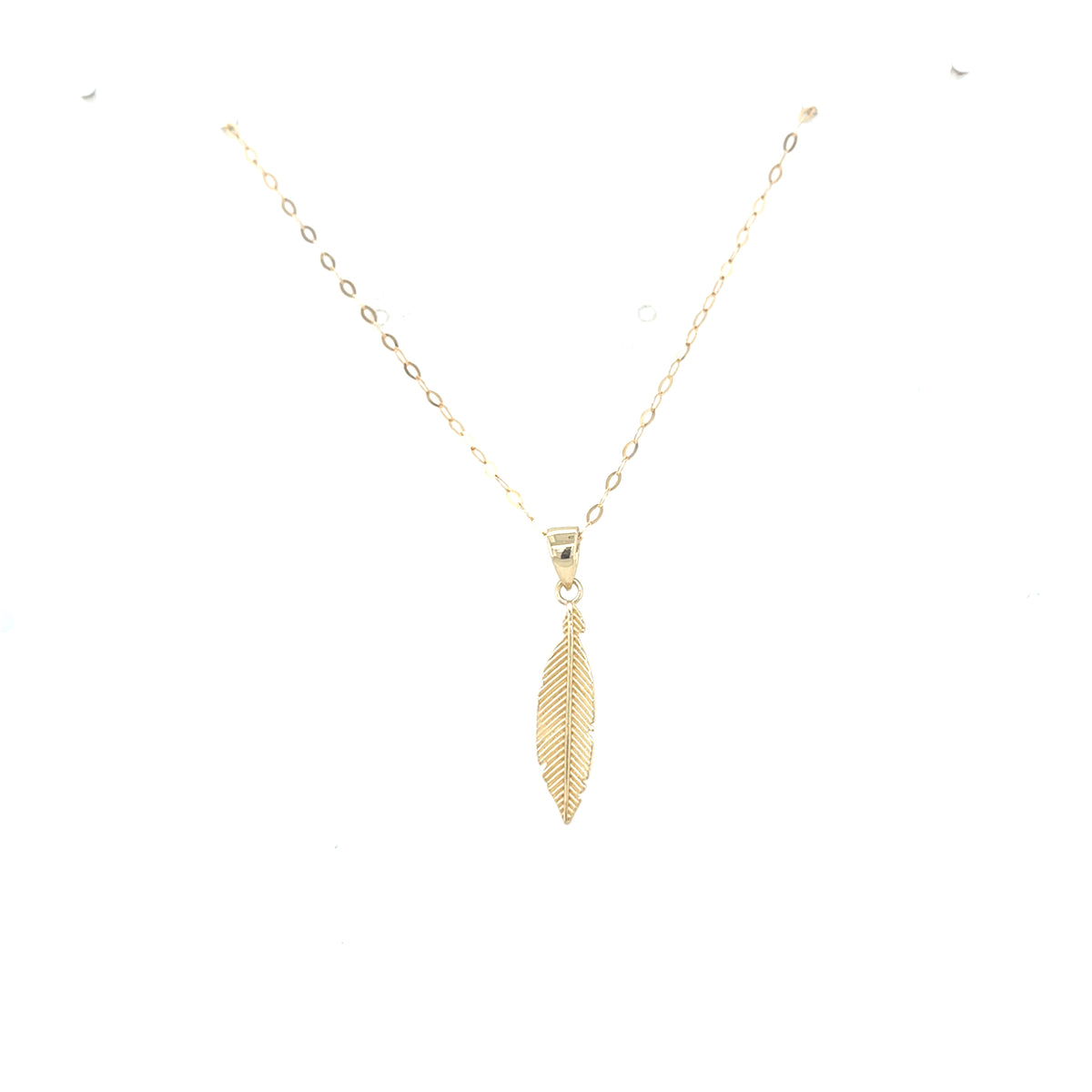 9kt Gold Leaf Pendant