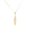 9kt Gold Leaf Pendant
