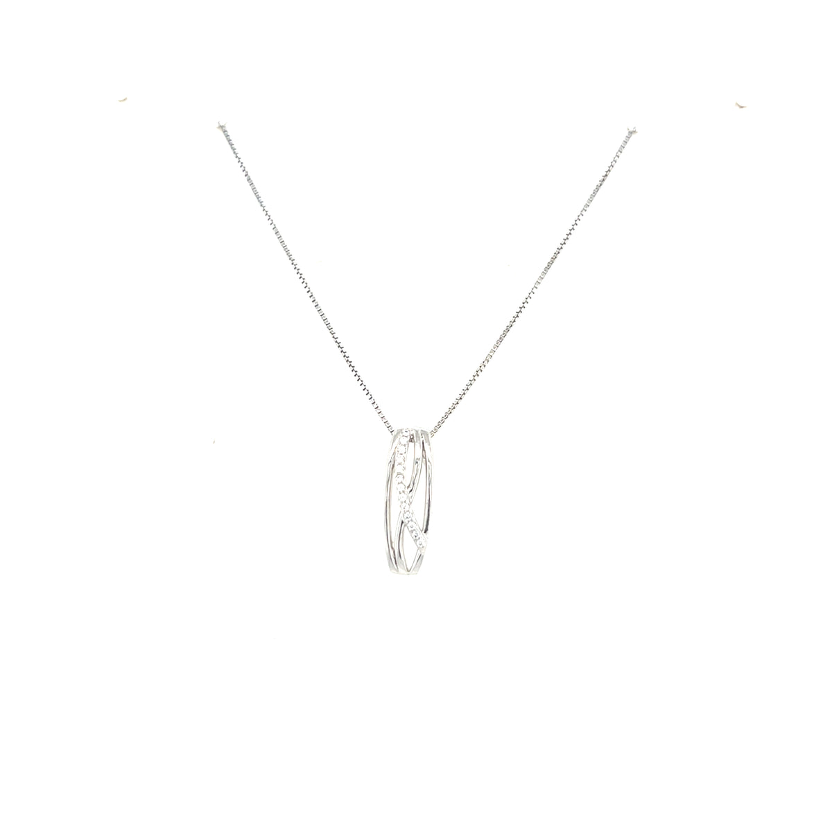 Sterling Silver Oblong Pendant