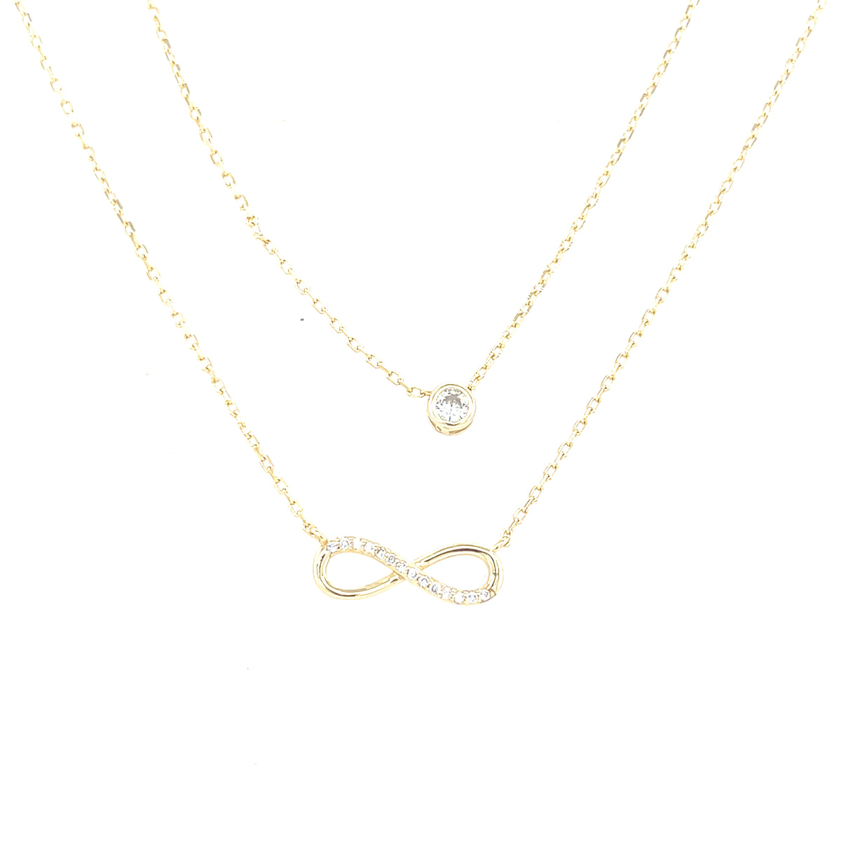 Gold Plated Double Layer Pendant
