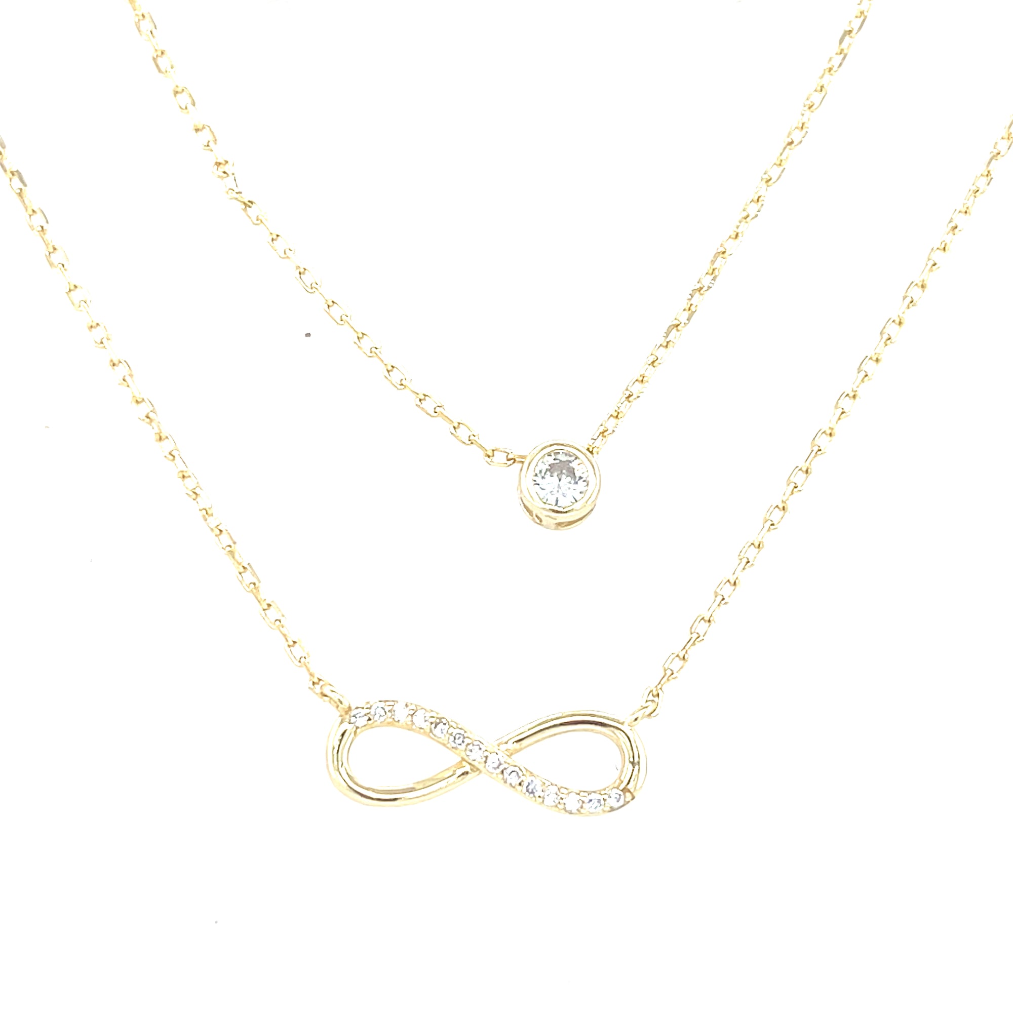 Gold Plated Double Layer Pendant