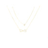 Gold Plated Double Layer Pendant