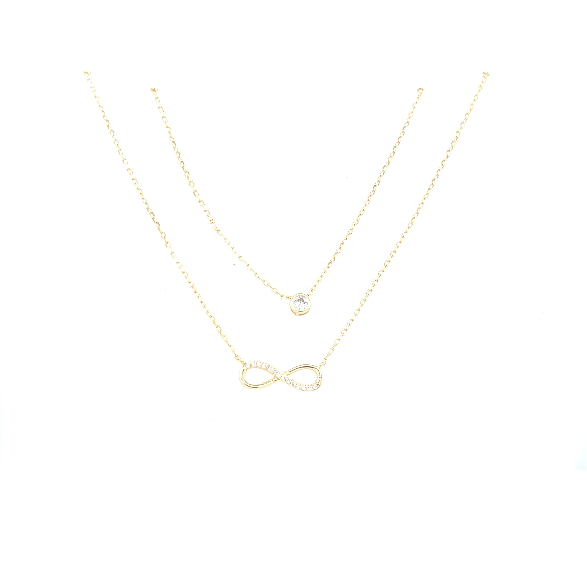 Gold Plated Double Layer Pendant