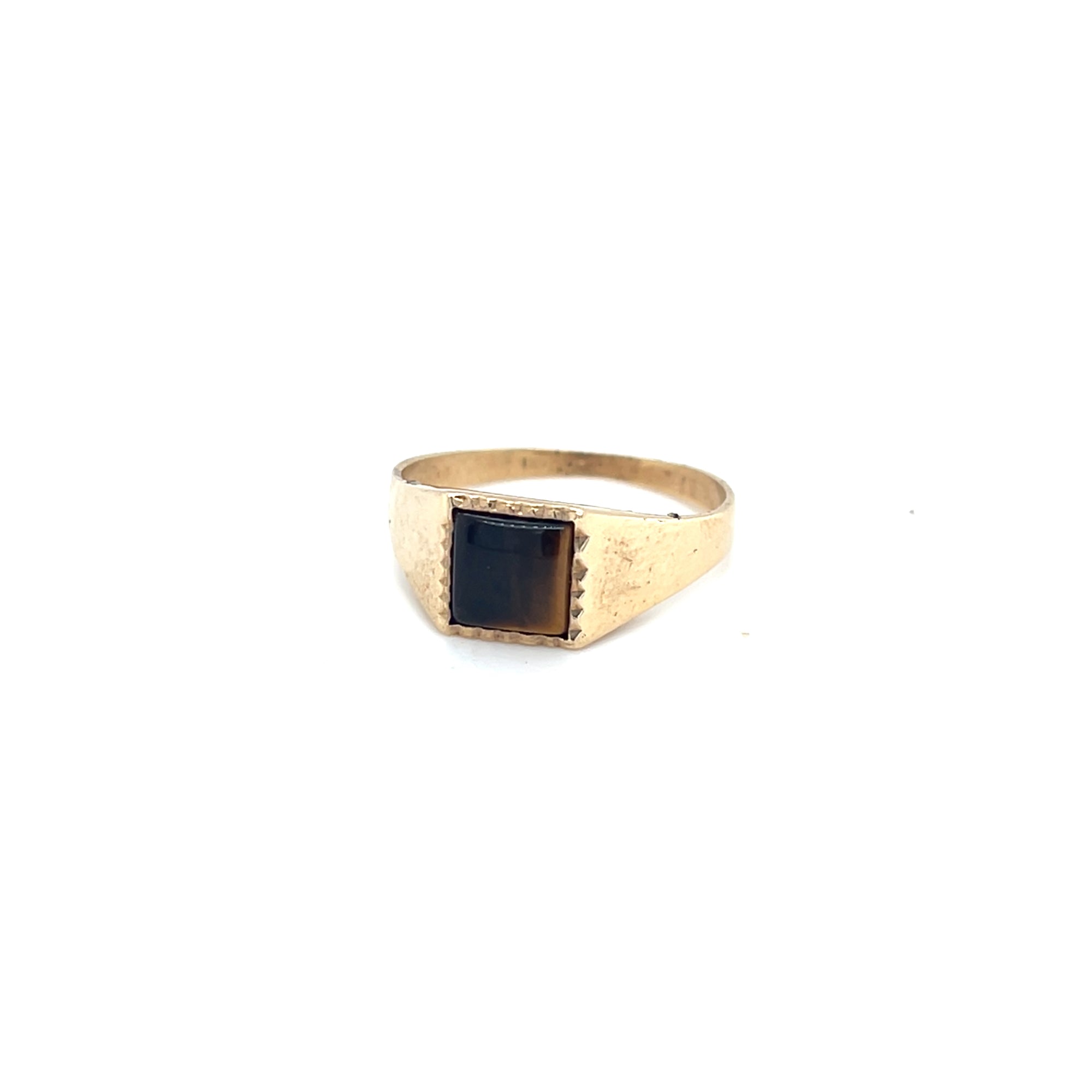 9kt Gold Tiger Eye Ring