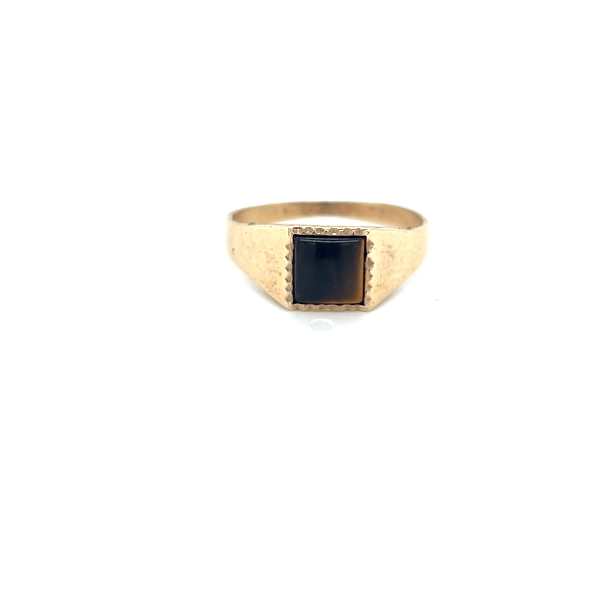 9kt Gold Tiger Eye Ring
