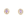 9kt Gold Amethyst Earrings