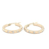 9kt Gold Stoneset Hoop Earrings