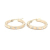 9kt Gold Stoneset Hoop Earrings