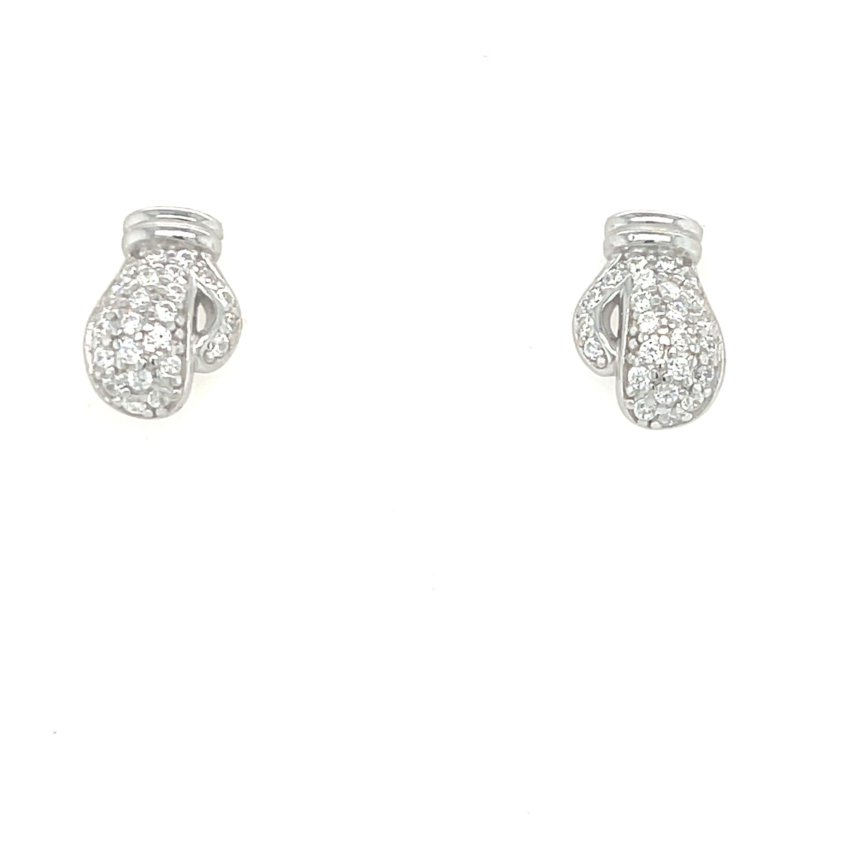 Sterling Silver Boxing Glove Earrings