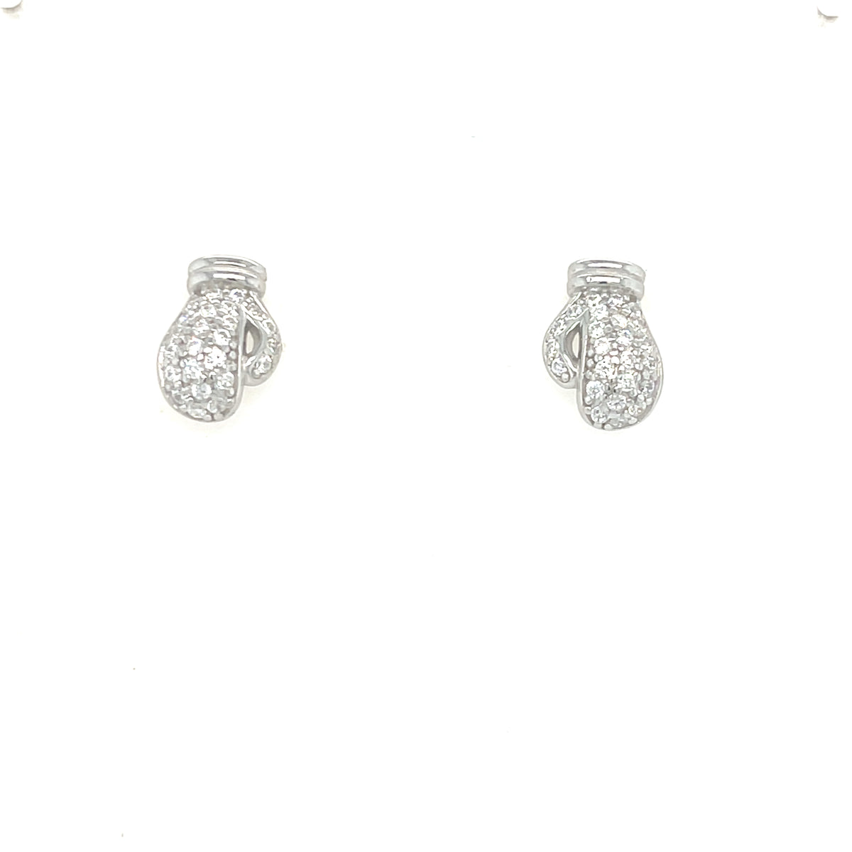 Sterling Silver Boxing Glove Earrings