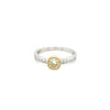 18kt White Gold Yellow Diamond Engagement Ring