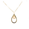 14kt Gold Pear Shaped Pendant