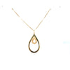 14kt Gold Pear Shaped Pendant