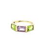 9kt Gold Peridot &amp; Amethyst Ring