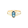 9kt Gold Blue Topaz Ring
