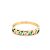 9kt Gold Emerald &amp; Diamond Ring