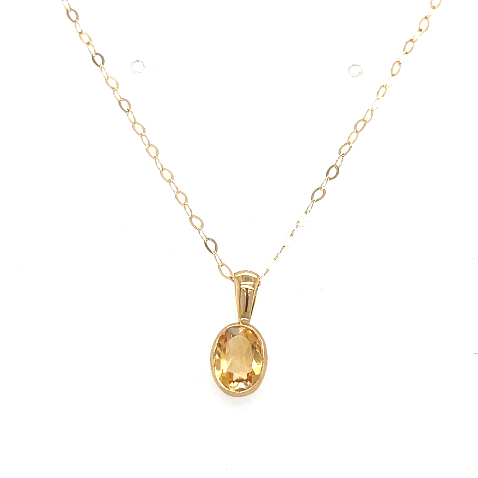 9kt Gold Citrine Pendant