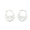 Sterling Silver Claddagh Hoop Earrings