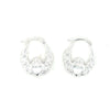 Sterling Silver Claddagh Hoop Earrings