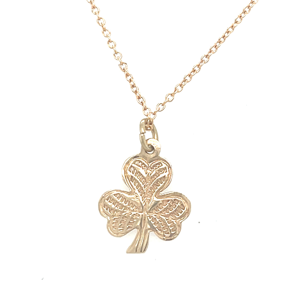 9kt Gold Shamrock Pendant