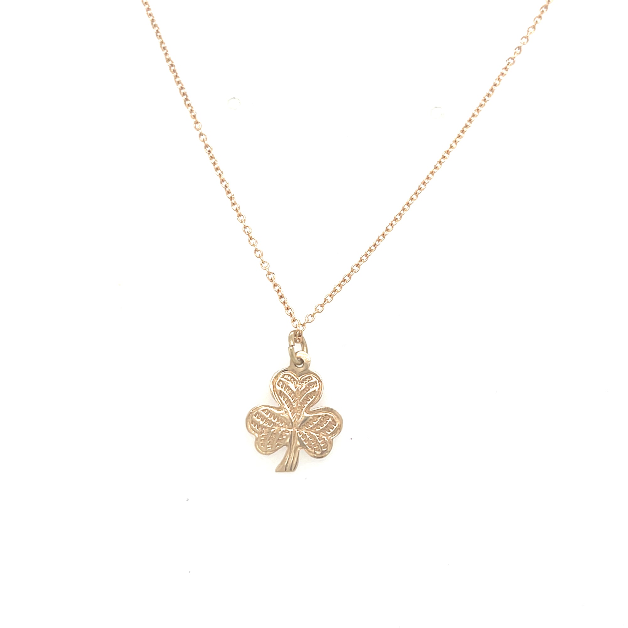 9kt Gold Shamrock Pendant