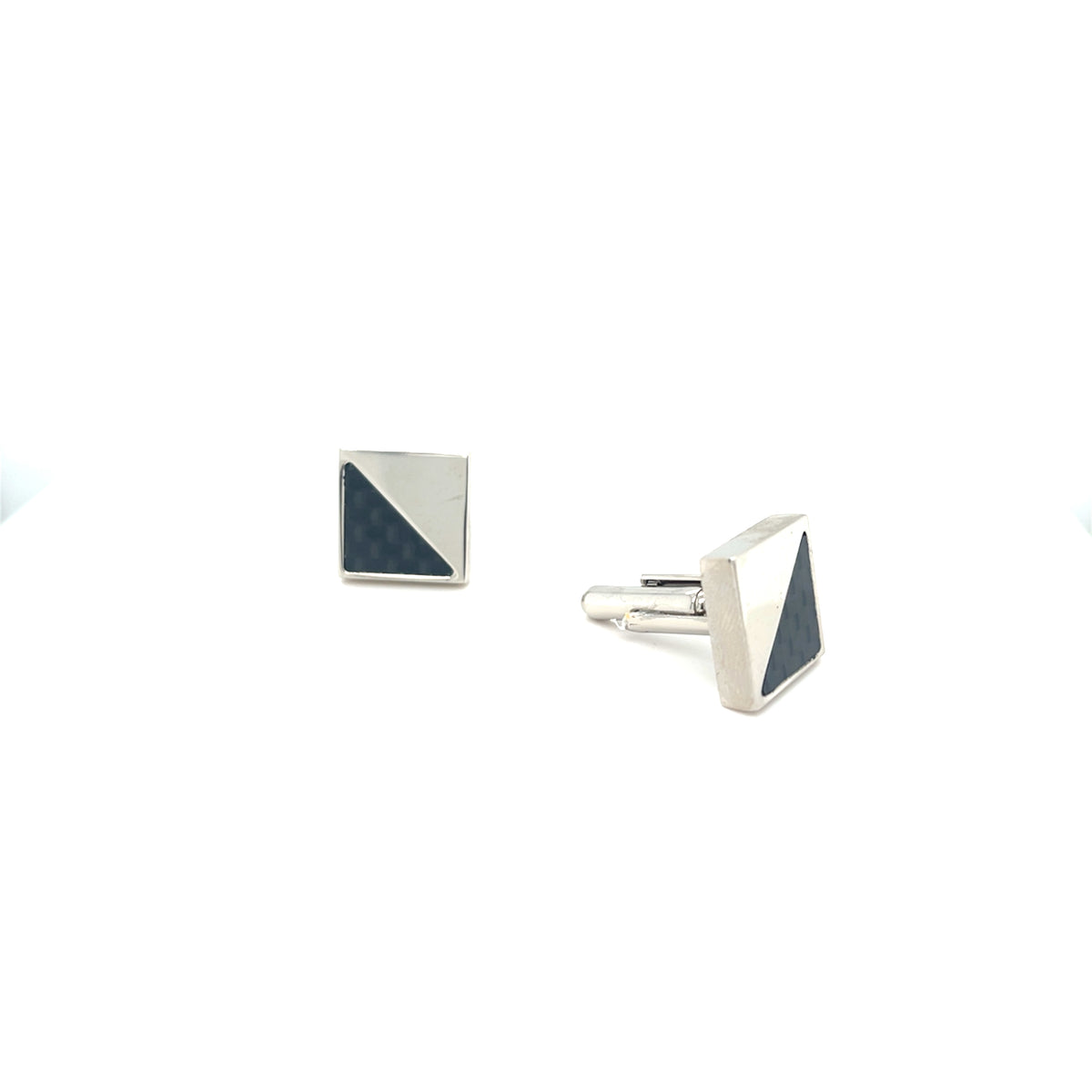 Nickle &amp; Carbon Fibre Cufflinks